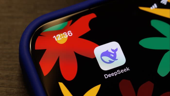 DeepSeek app on a smartphone