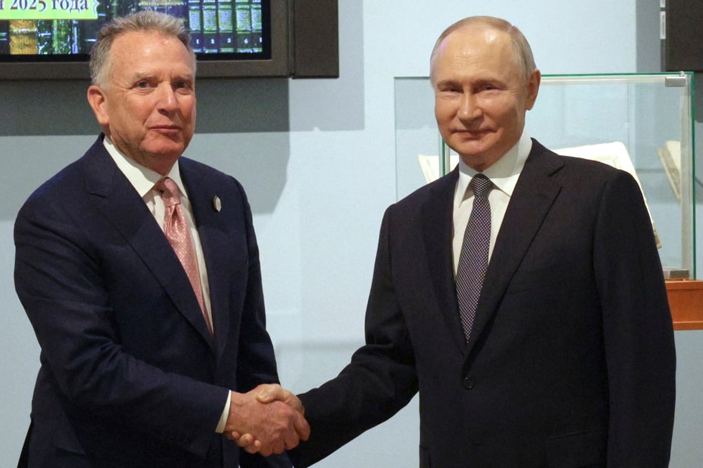 Donald Trump’s special envoy Steve Witkoff (left) meets Russian President Vladimir Putin in St Petersburg on April 11. Photo: AP Donald Trump’s special envoy Steve Witkoff (left) meets Russian President Vladimir Putin in St Petersburg on April 11. Photo: AP