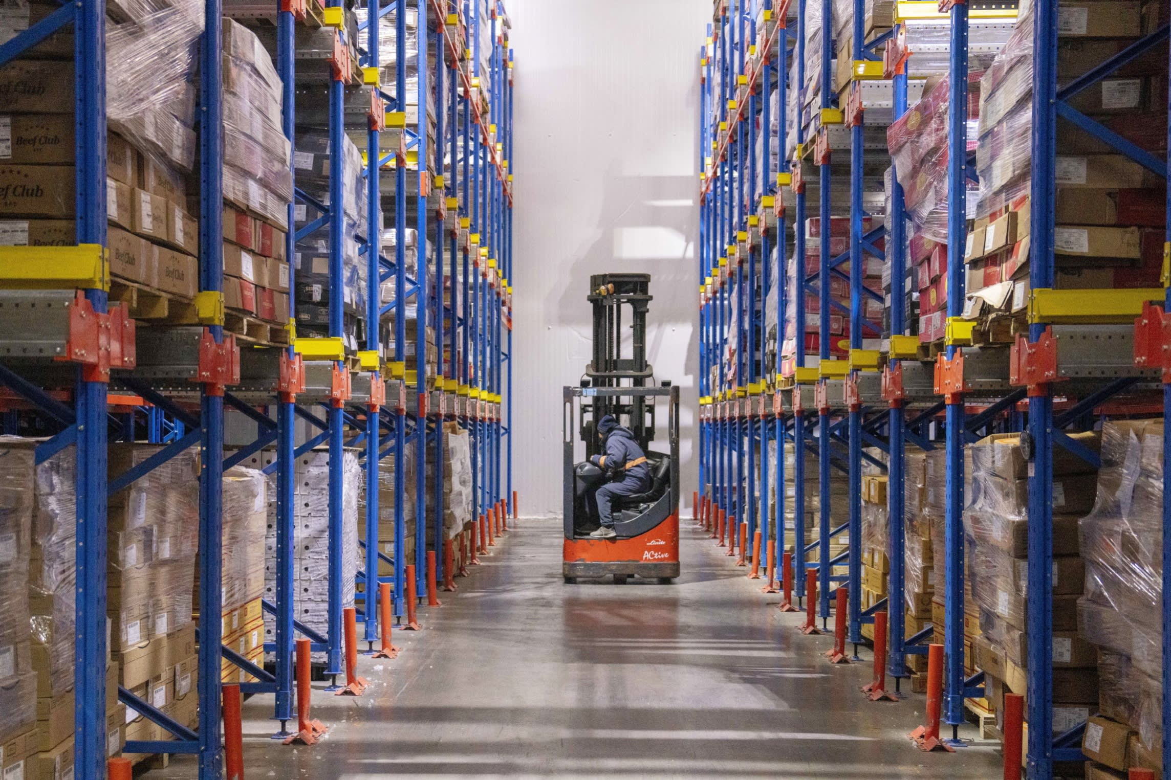 A warehouse full of imported goods in Shanghai. China had been resisting engagement with Trump until US and Chinese officials agreed to a sharp de-escalation in mutual import duties this week