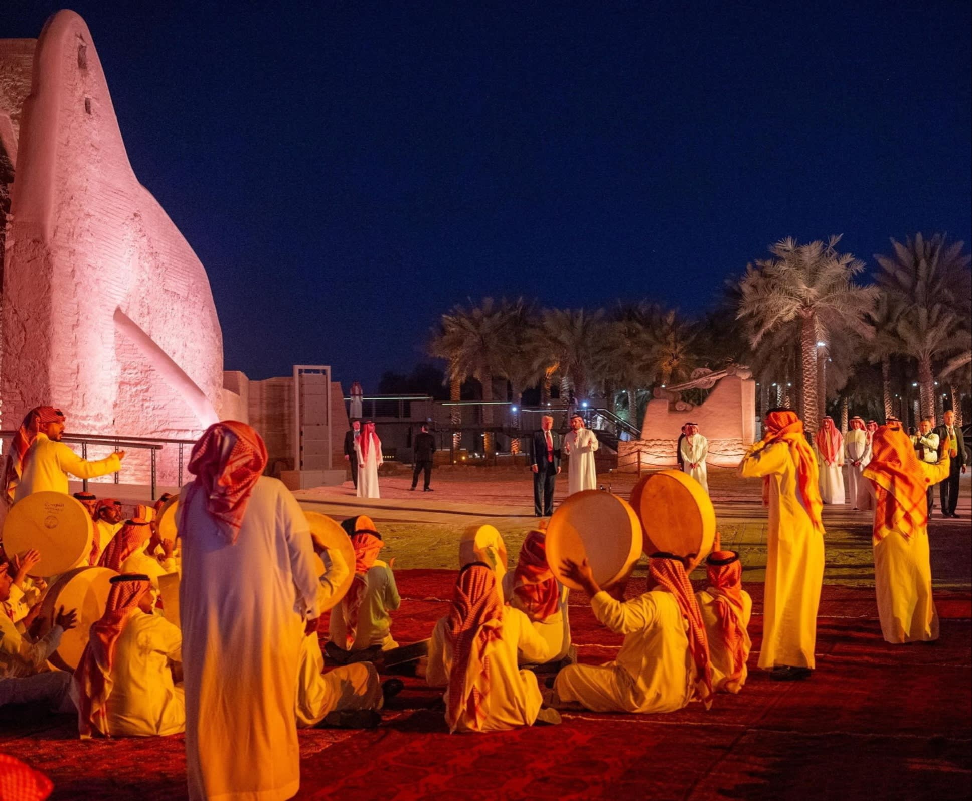 Donald Trump in Saudi Arabia during his tour of the Middle East, where he met Crown Prince Mohammed bin Salman among other leaders, some of whom believe they can manage Trump’s transactional style