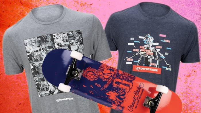 Merchandise sold by the cyber security company CrowdStrike features references to Scattered Spider