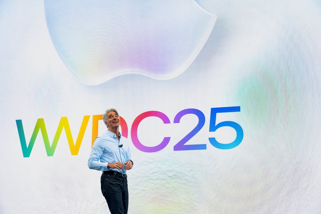 Apple’s senior vice-president of software engineering, Craig Federighi, speaks during the company’s annual Worldwide Developers Conference at its headquarters in Cupertino, California, on June 9, 2025. Photo: Reuters Apple’s senior vice-president of software engineering, Craig Federighi, speaks during the company’s annual Worldwide Developers Conference at its headquarters in Cupertino, California, on June 9, 2025. Photo: Reuters