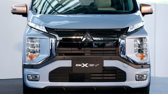 Mitsubishi’s eK X electric vehicle at a factory in Kurashiki, Japan