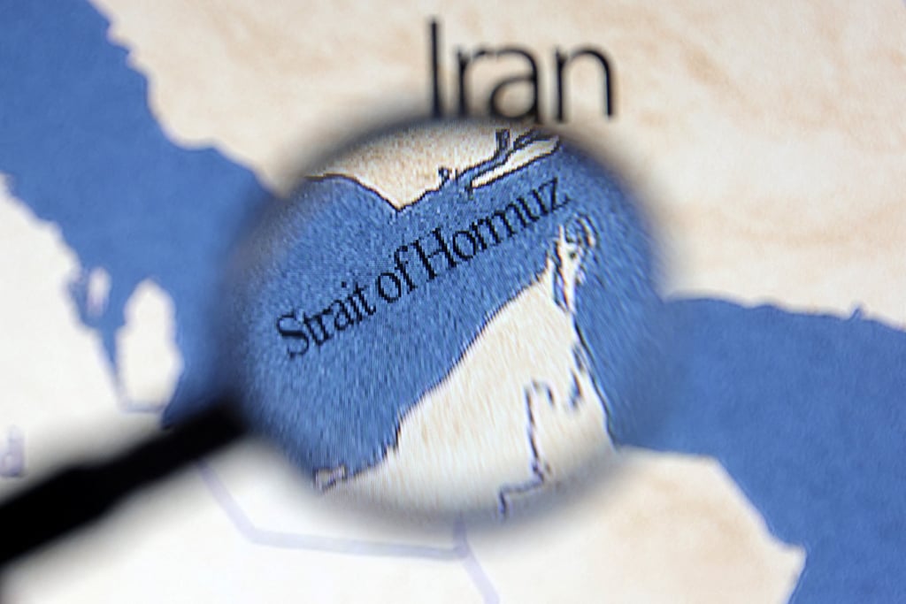 A map showing the Strait of Hormuz and Iran. Photo: Reuters A map showing the Strait of Hormuz and Iran. Photo: Reuters