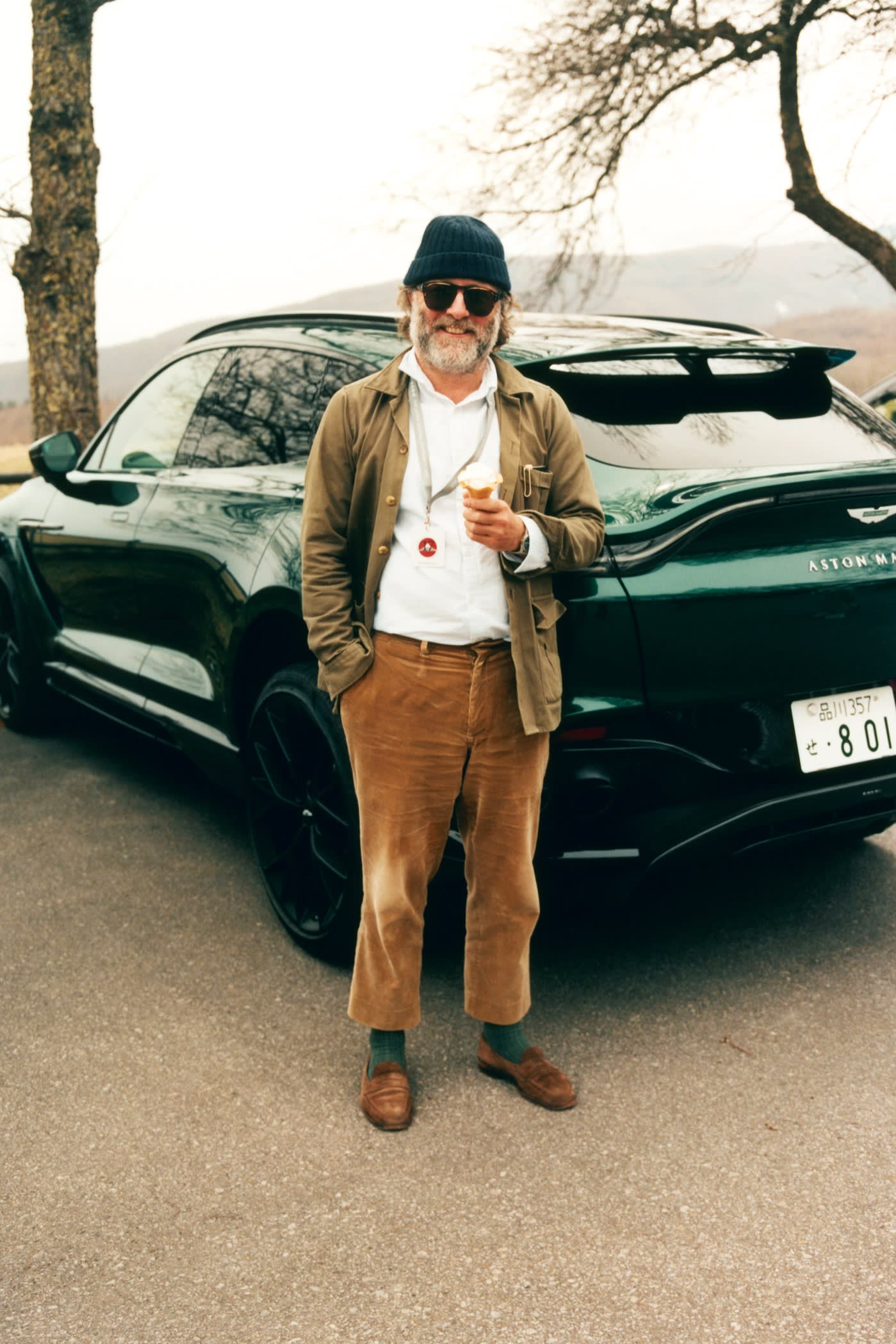 The author with his borrowed Aston Martin DBX707 SUV