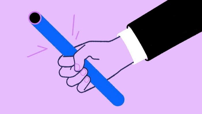 Illustration of a hand gripping a stick really tightly
