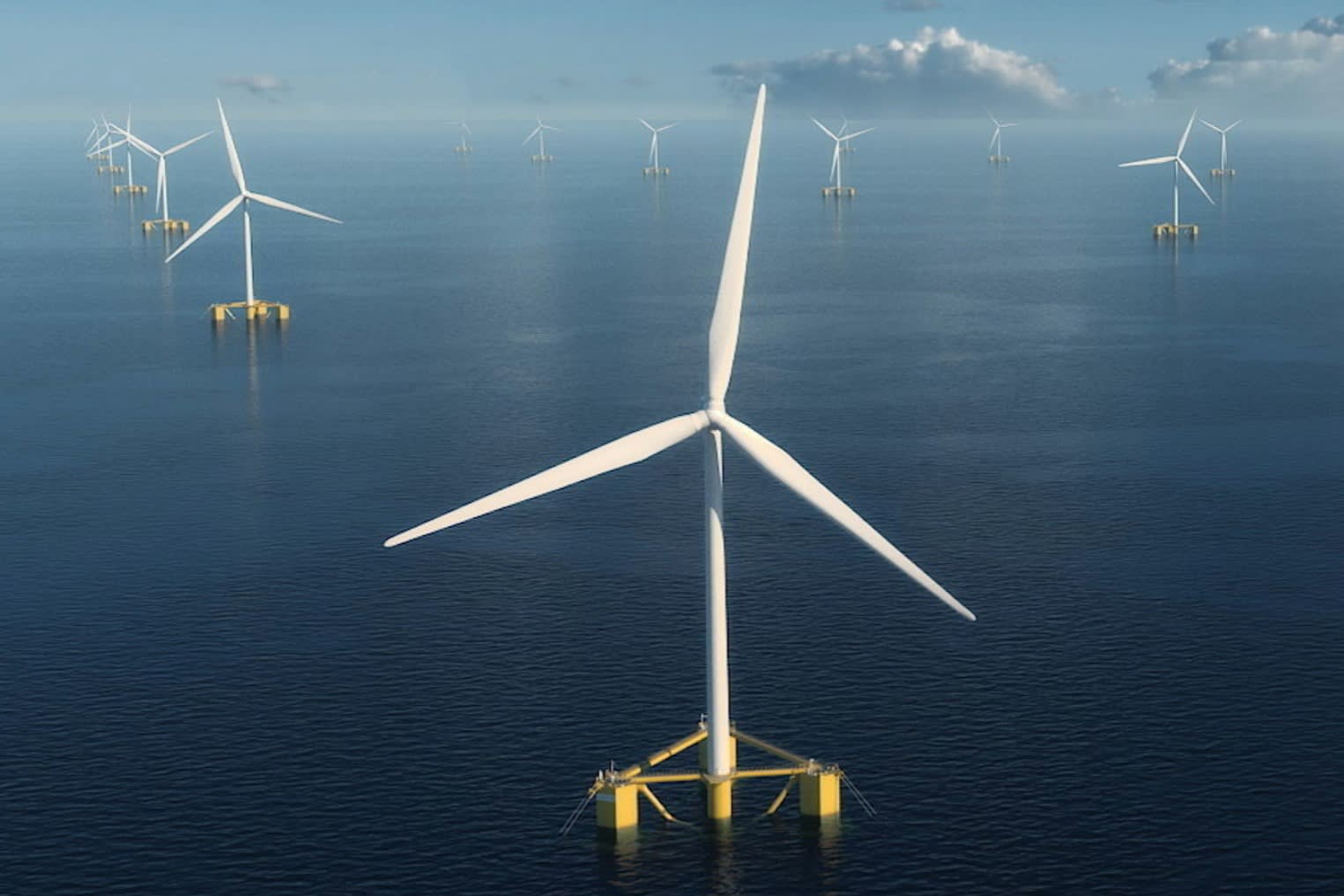 Cerulean Winds turbines in the North Sea