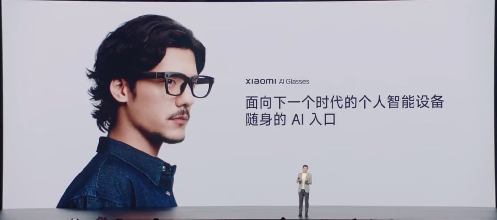Xiaomi unveiled its first AI glasses at an event on Thursday. Photo: Handout