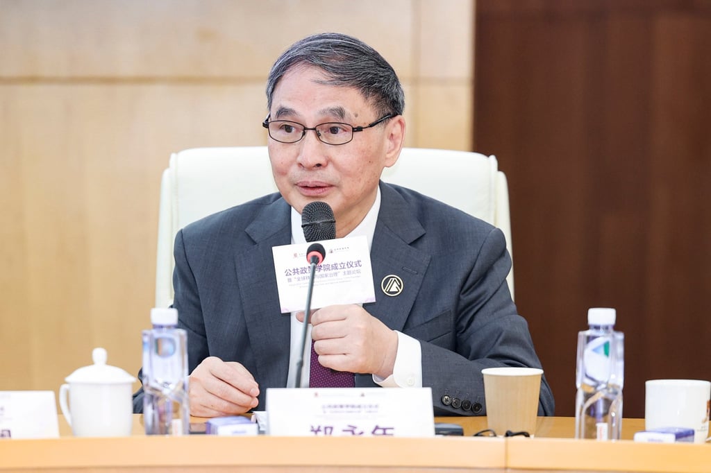 Zheng Yongnian, an adviser to Beijing’s policymakers, at a seminar last September. Photo: CUHK-Shenzhen Zheng Yongnian, an adviser to Beijing’s policymakers, at a seminar last September. Photo: CUHK-Shenzhen