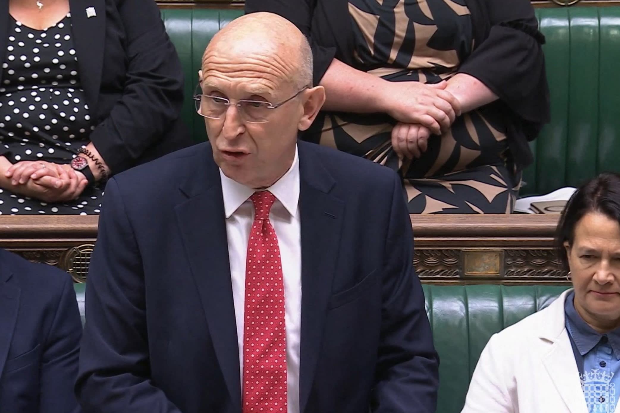 Defence Secretary John Healey makes a statement to MPs in the House of Commons