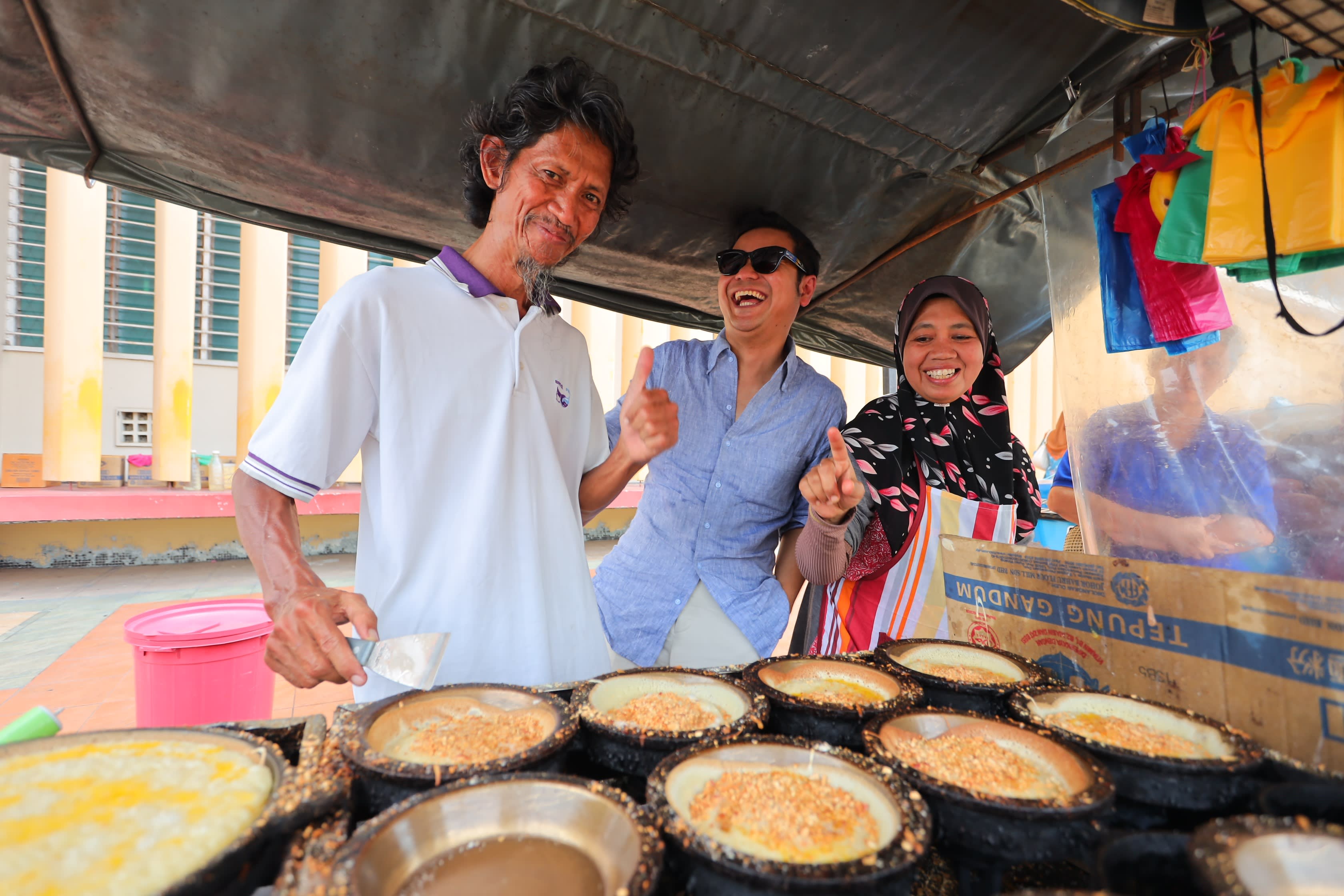 Malay pancakes at Noor Azam Apom Balik in George Town
