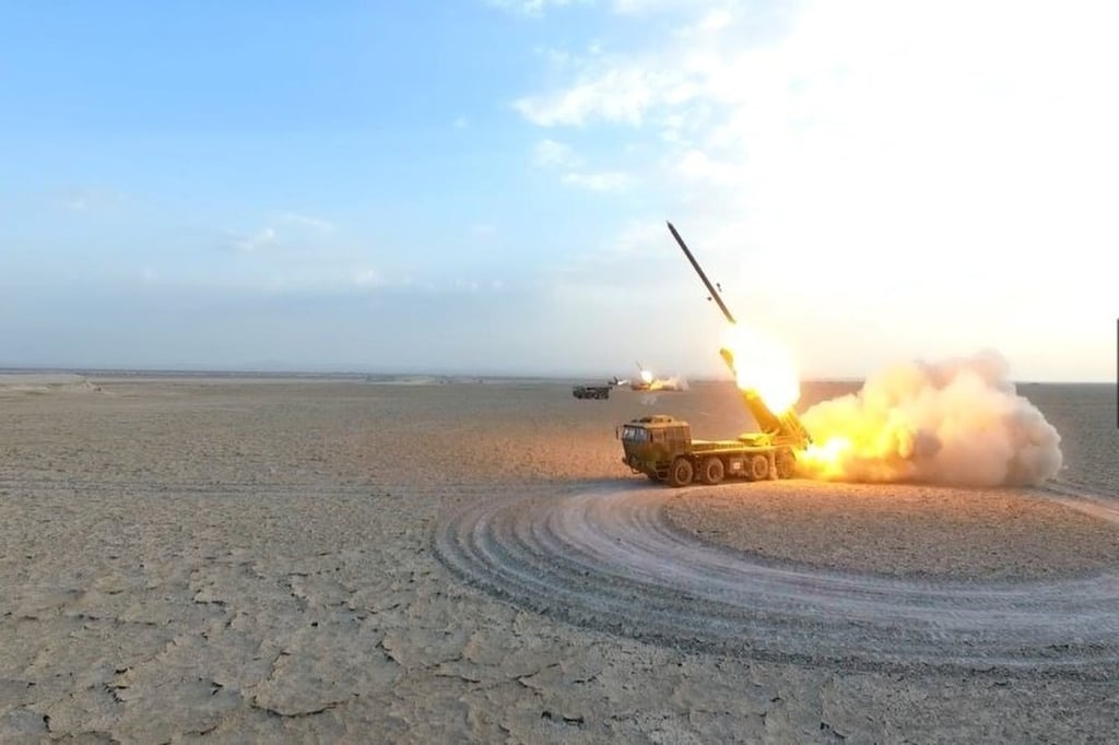 The PHL-16 is a truck-mounted self-propelled multiple rocket launcher that incorporates modular design and long-range precision strike capabilities. Photo: Handout