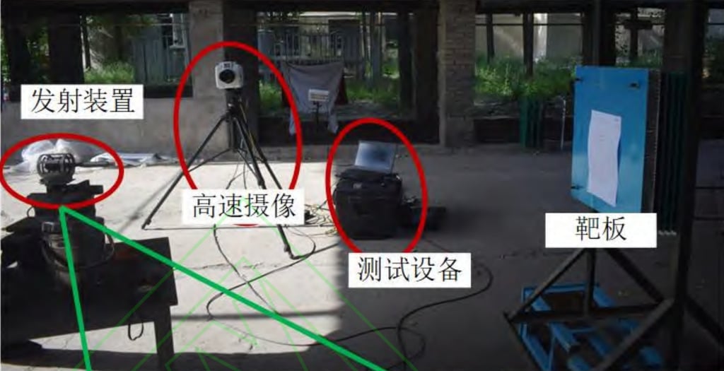 The projectile launcher (left) was designed to tackle the growing problem of orbital debris. Photo: Nanjing University of Science and Technology