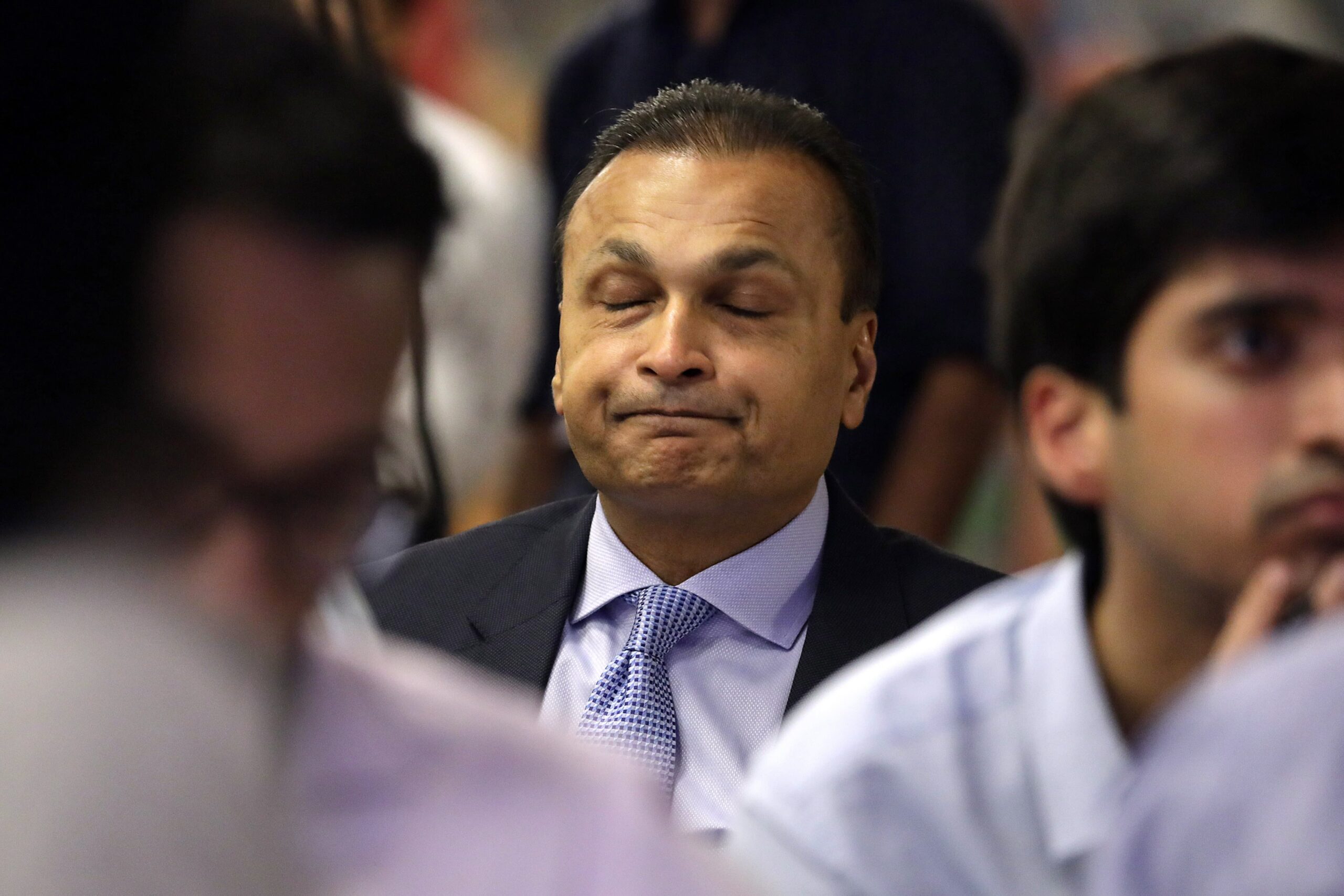 Reliance Group chairman Anil Ambani at a press conference in Mumbai