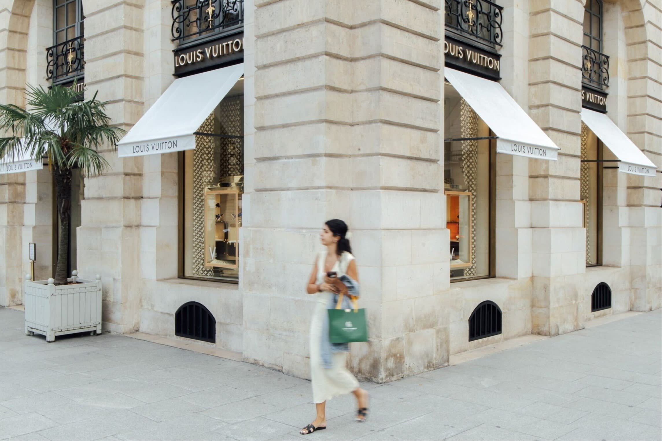 A Louis Vuitton luxury boutique in Paris