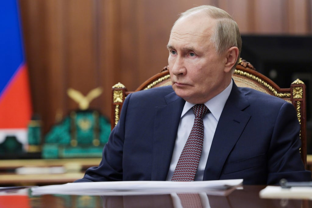 Russian President Vladimir Putin during a meeting at the Kremlin in Moscow on Thursday. (Photo: AP)