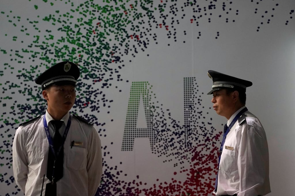 An AI sign at the annual Huawei Connect event in Shanghai. Photo: Reuters