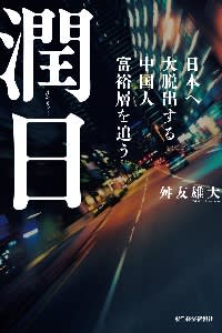 Book cover with Japanese text over a blurred city street at night