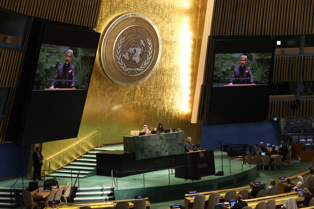 In his UN speech on Saturday, Jaishankar, India’s top diplomat, called out “better-off societies” for insulating themselves during the Covid-19 pandemic. Photo: AP