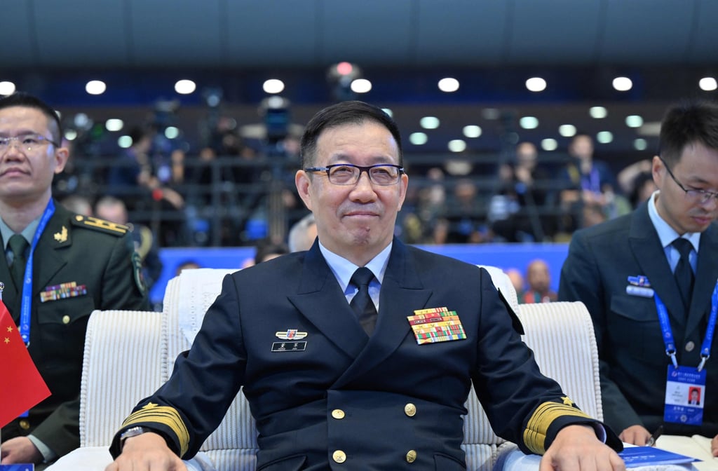 Chinese Defence Minister Dong Jun attends last year’s forum in Beijing. Photo: AFP Chinese Defence Minister Dong Jun attends last year’s forum in Beijing. Photo: AFP