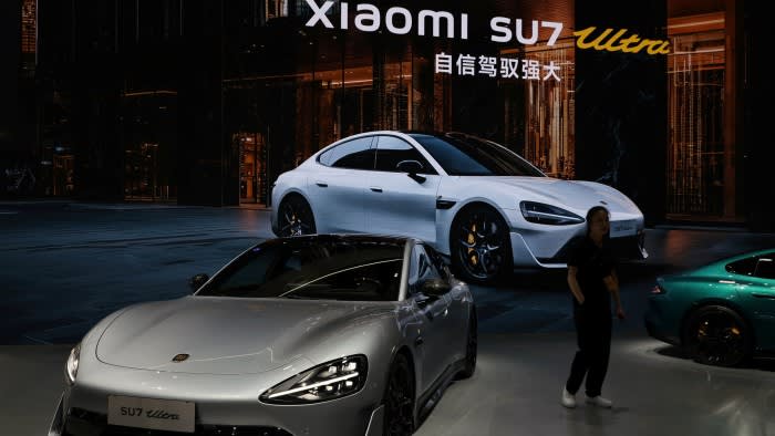 Xiaomi’s SU7 Ultra electric vehicle on show at this year’s Auto Shanghai