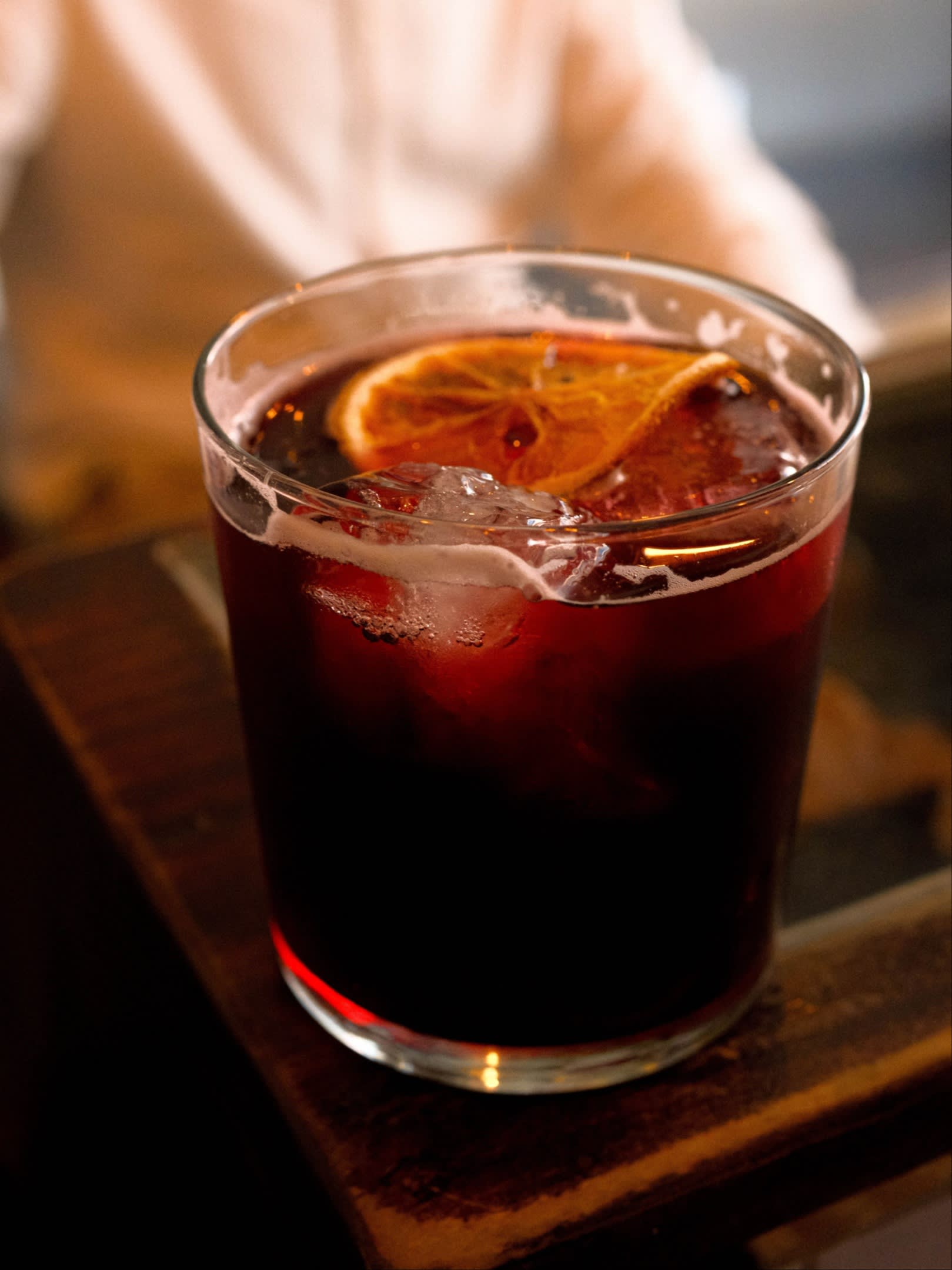 A glass of iced coffee at Café Avellaneda