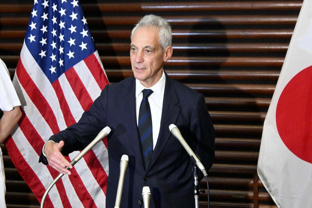 Rahm Emanuel called the China threat “both real and potent”. Photo: Kyodo News via AP Rahm Emanuel called the China threat “both real and potent”. Photo: Kyodo News via AP