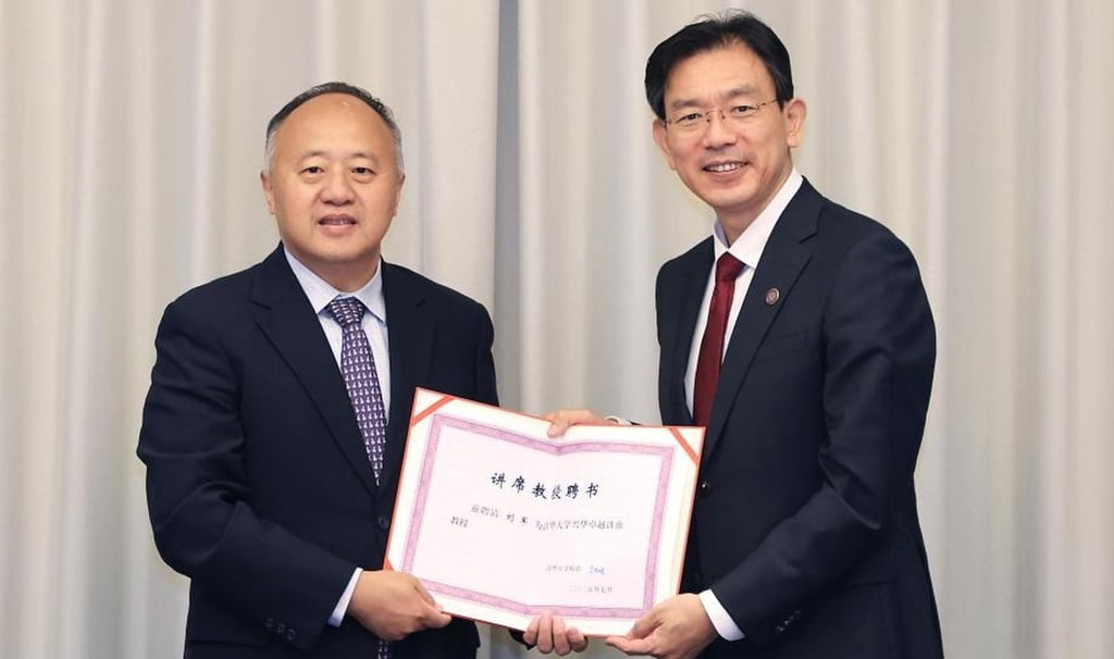 Liu Jun (left) says his decision to return to China after decades of academia in the US was deeply personal and had nothing to do with rising geopolitical tensions. Photo: Handout