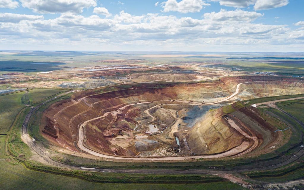 An undated aerial view of the Raygorodok gold mine in Kazakhstan. Photo: Handout