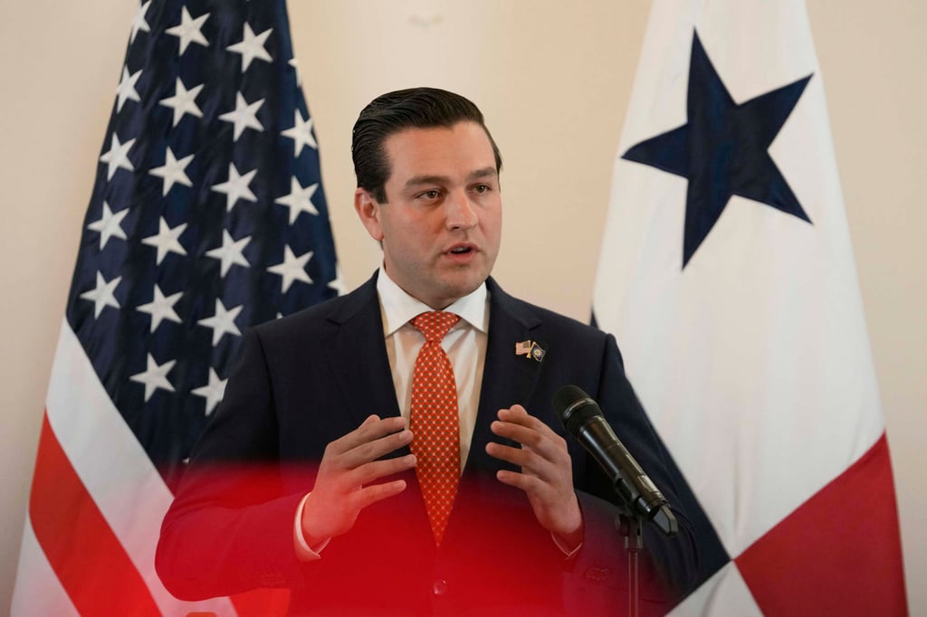 Kevin Cabrera, the US ambassador to Panama, speaks in Panama City, Panama, on May 8, 2025. Photo: AP