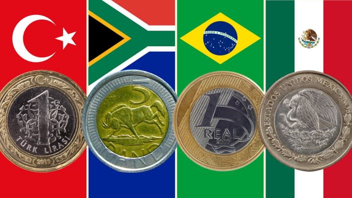 Emerging markets currencies, Brazil, Mexico, South Africa, Turkey