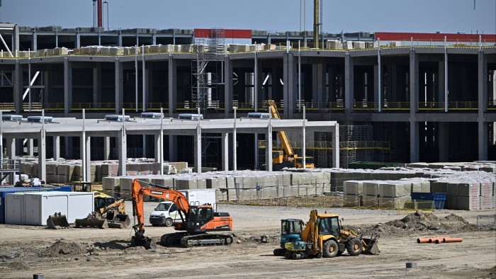 A CATL plant under construction