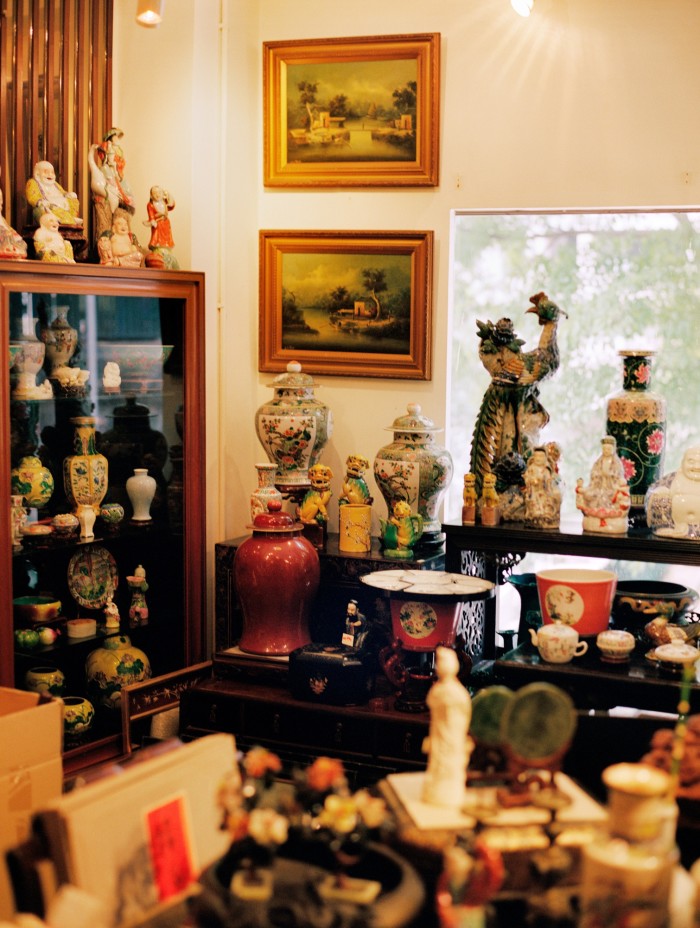 Inside the Eastern Dreams antique shop