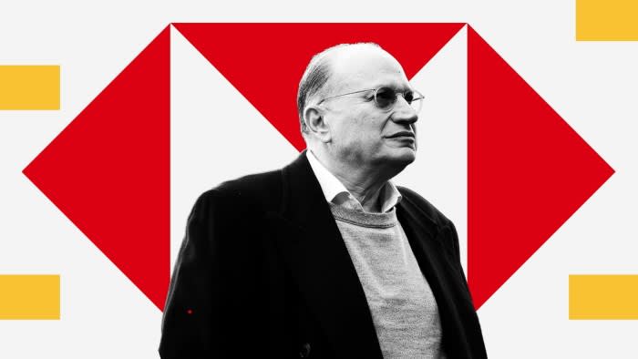 A montage showing Mark Tucker with HSBC logo in the background
