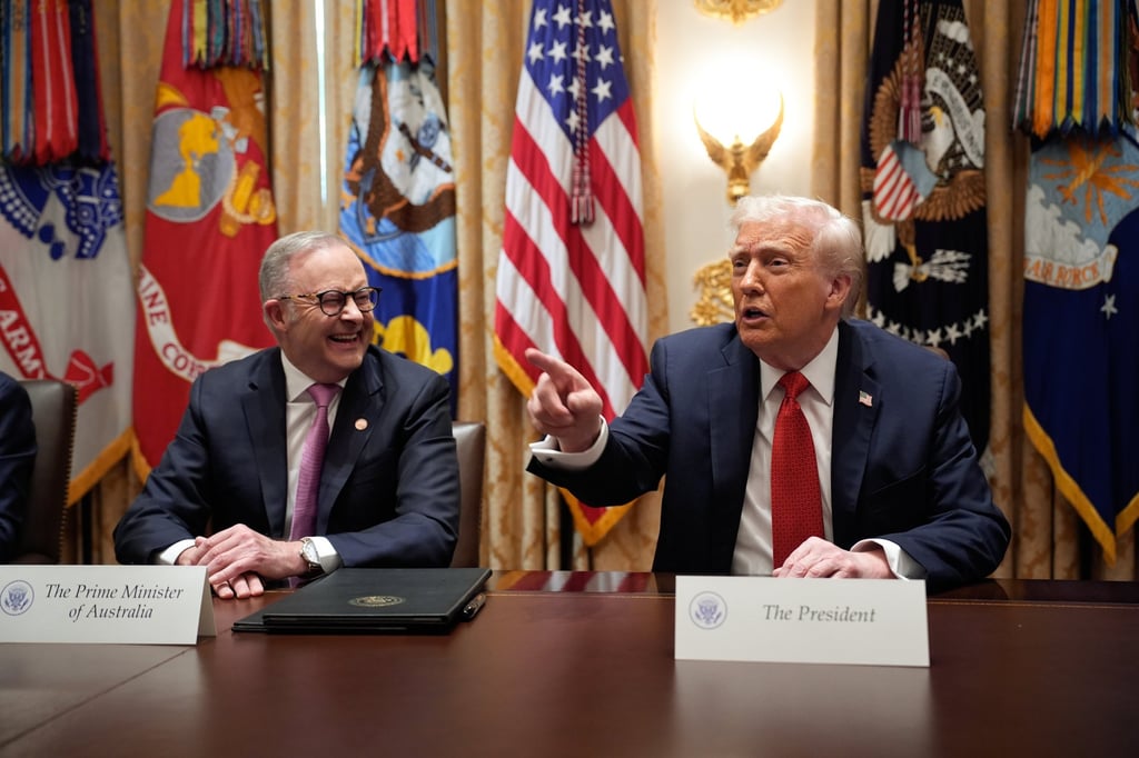 Australian Prime Minister Anthony Albanese (left) and US President Donald Trump during their meeting at the White House on Monday. Photo: EPA Australian Prime Minister Anthony Albanese (left) and US President Donald Trump during their meeting at the White House on Monday. Photo: EPA