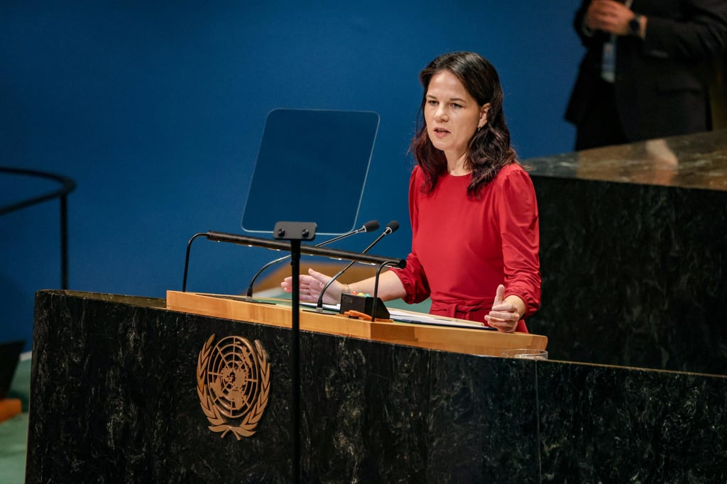 Annalena Baerbock, president of the General Assembly, said the UN was “still relevant”. Photo: dpa Annalena Baerbock, president of the General Assembly, said the UN was “still relevant”. Photo: dpa