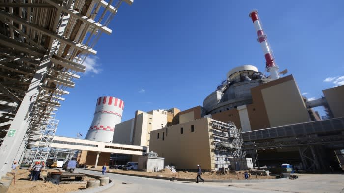 A Rosatom power station under construction in Russia.