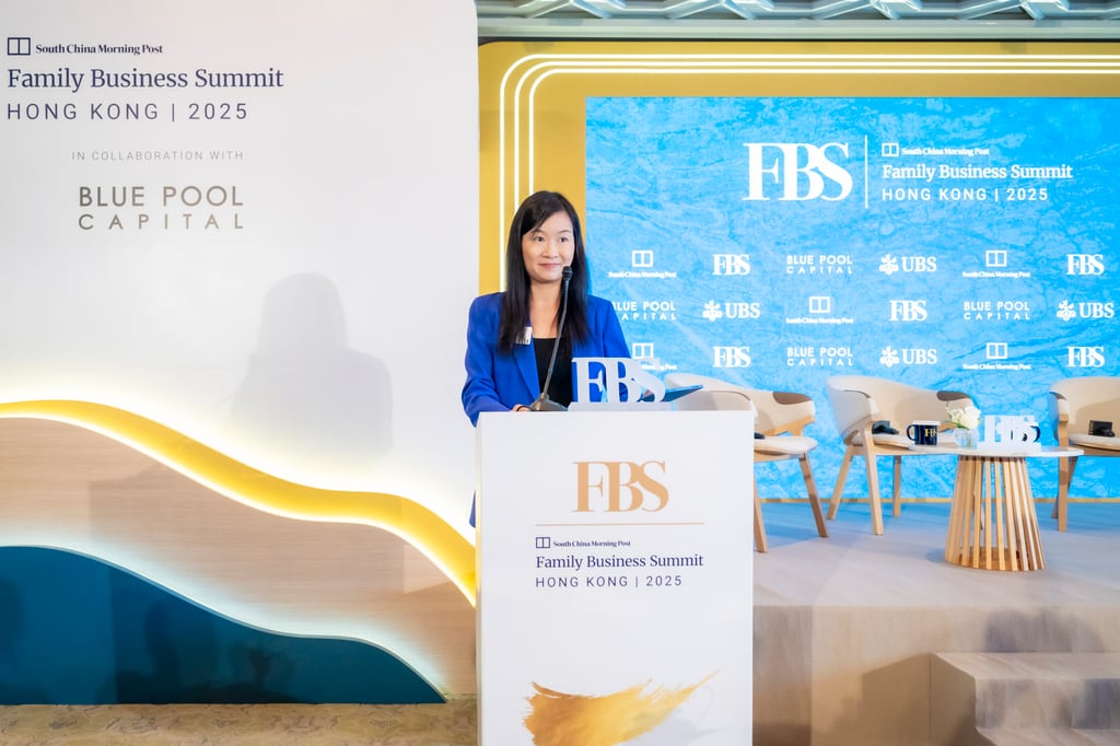 Catherine So, CEO of South China Morning Post, at the 2025 Family Business Summit organised by the Post and Blue Pool Capital, presented by UBS. Photo: SCMP