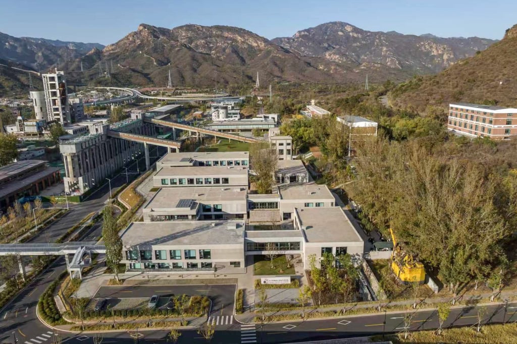 Once the site of a cement factory, Bimsa’s campus is located in an industrial estate north of Beijing. Photo: Handout