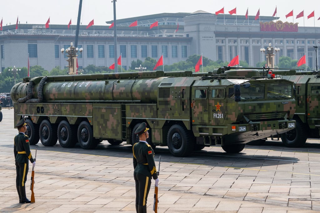 HQ-29 anti-aircraft missiles are displayed during China’s V-Day military parade on September 3. Photo: VCG via Getty Images HQ-29 anti-aircraft missiles are displayed during China’s V-Day military parade on September 3. Photo: VCG via Getty Images