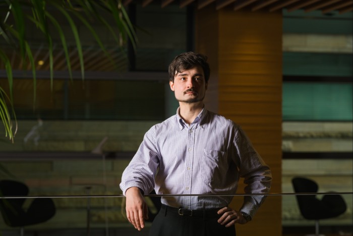 Engineer Gleb Cherdantsev at Rakuten’s headquarters in Tokyo, Japan on Nov 11 2025
