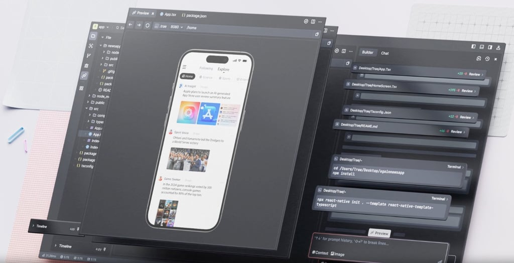 Singapore-based coding app Trae is backed by ByteDance. Photo: Handout