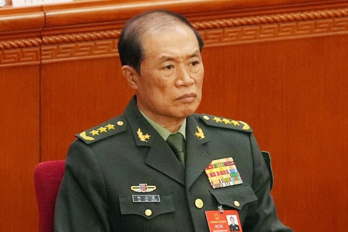 He Weidong at the National People's Congress in Beijing in March