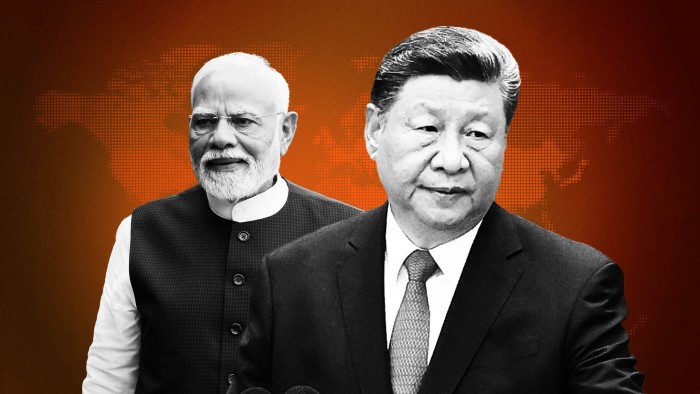 Montage image of Narendra Modi and Xi Jinping