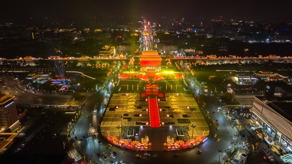 The Drum Tower area in Xian, Shaanxi province. Photo: Future Publishing via Getty Images The Drum Tower area in Xian, Shaanxi province. Photo: Future Publishing via Getty Images