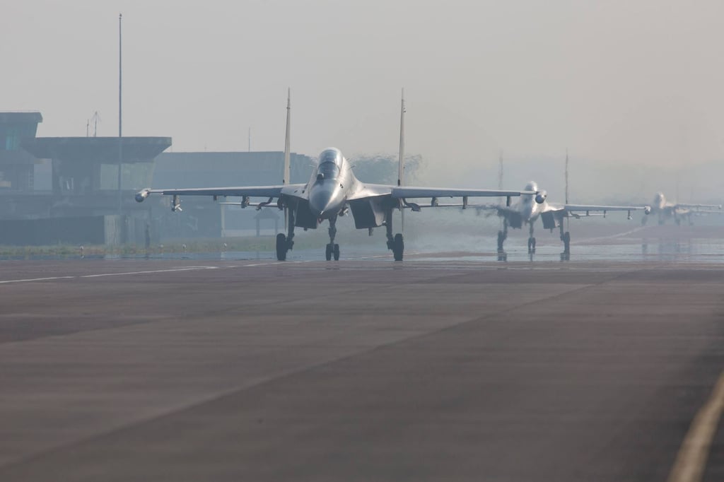 The large-scale drills are being conducted by the PLA’s Eastern Theatre Command. Photo: AFP