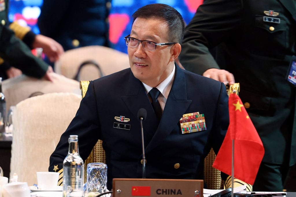 China’s Minister of National Defence, Admiral Dong Jun, attends the Asean meeting in Kuala Lumpur, Malaysia on October 31. Photo: AFP China’s Minister of National Defence, Admiral Dong Jun, attends the Asean meeting in Kuala Lumpur, Malaysia on October 31. Photo: AFP