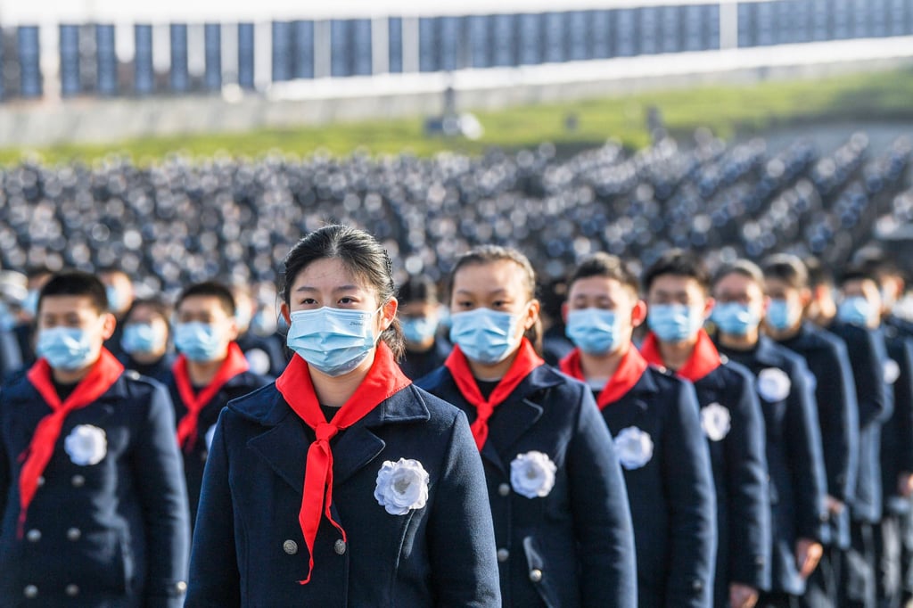 People attend the national memorial ceremony honouring the victims of the Nanking massacre of 1937 in Nanjing, Jiangsu province, on December 13, 2022. Photo: Xinhua People attend the national memorial ceremony honouring the victims of the Nanking massacre of 1937 in Nanjing, Jiangsu province, on December 13, 2022. Photo: Xinhua