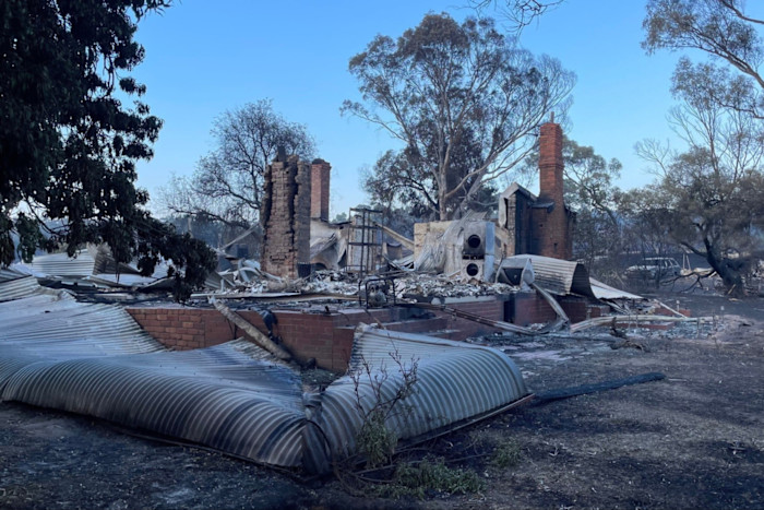 Remains of David Jeffries’ home