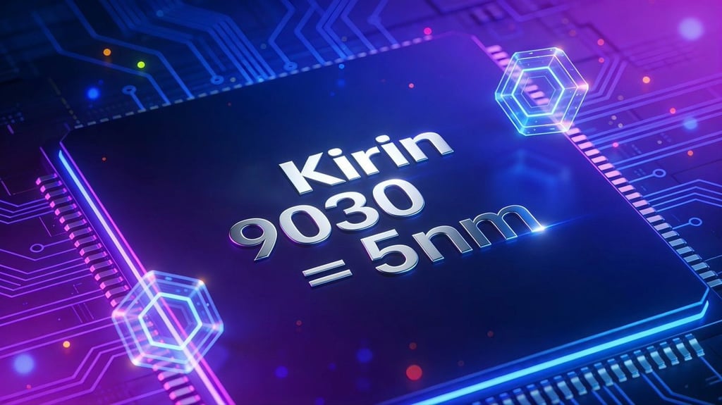 Huawei has turned to China-designed processors, including the Kirin 9030, to power its smartphones. Photo: Handout